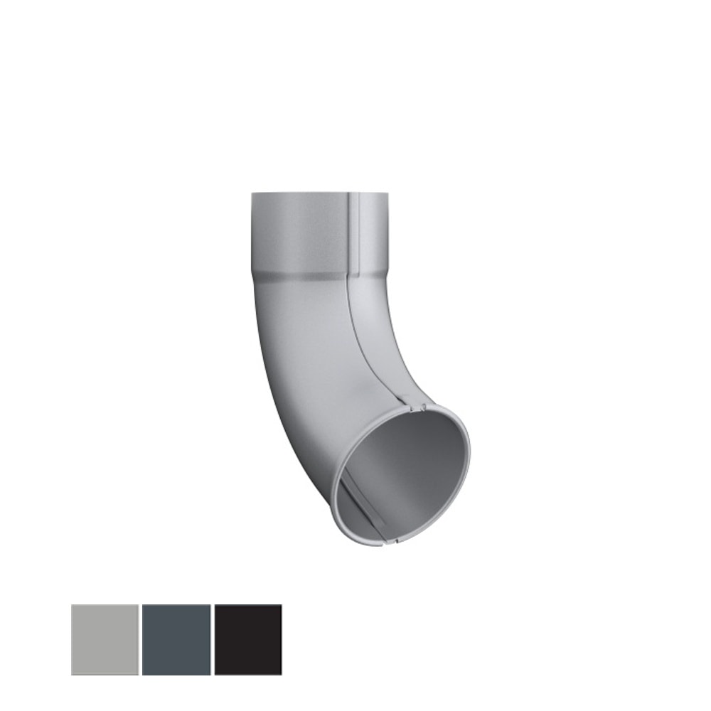 Lindab Rainline UTK udskud i stålmetallic 100 mm | Galvaniseret