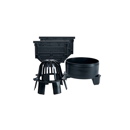 Plastmo HexaLine tilbehørspakke i sort plast