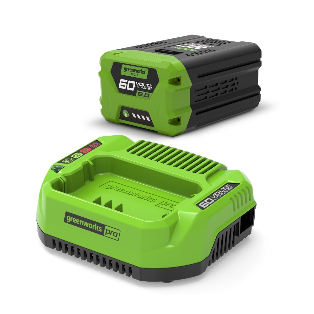 Greenworks startsæt 60V med universal lader og batteri