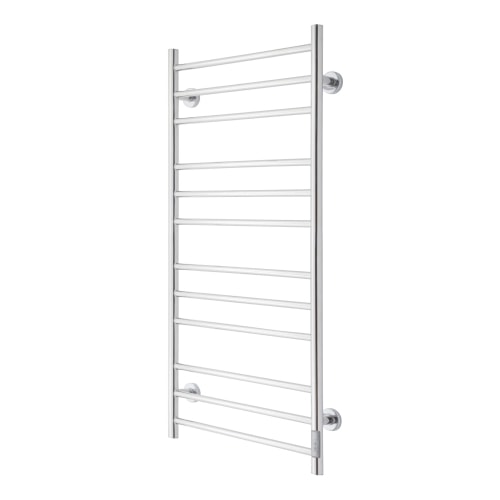 TVS Eldo 12 elektrisk håndklædetørrer i poleret stål med timer 1160 x 530 mm