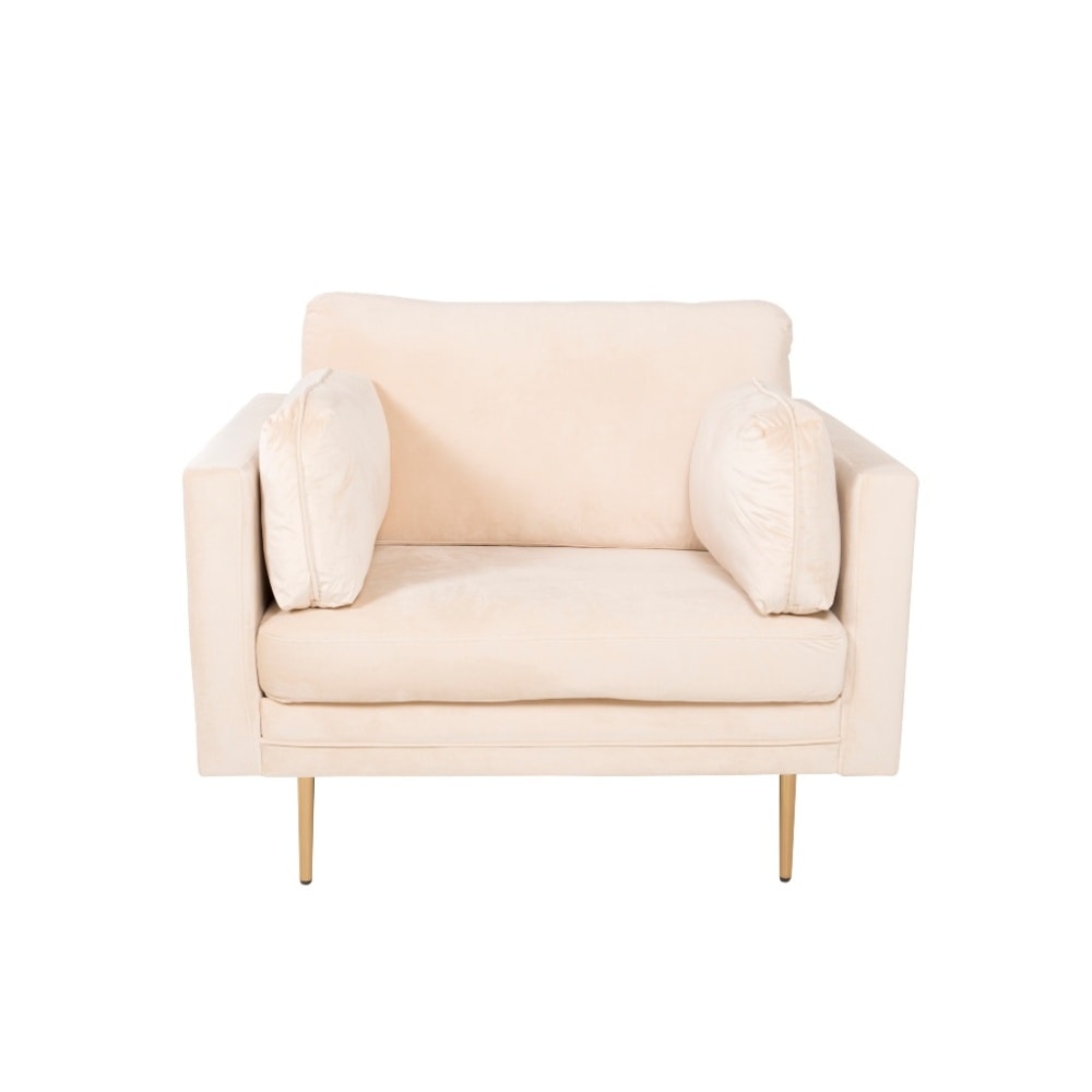 Venture Design Boom lænestol i hvid teddystof