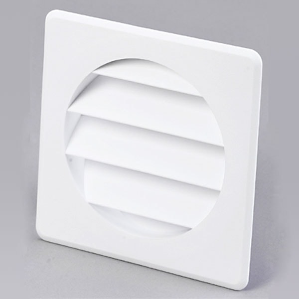 DUKA Jalousirist type 73.4 i grå Ø100 mm 127 x 99 x 20 mm