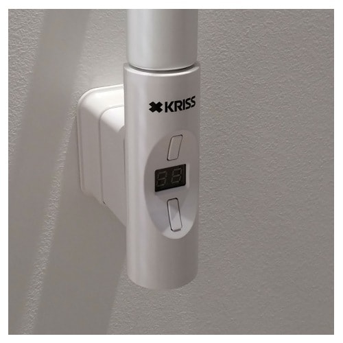 Kriss Nuvo Rund elvarmeelement i hvid med boostfunktion 300 watt