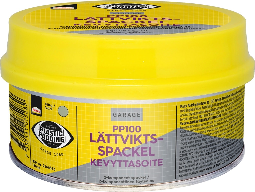 Plastic Padding PP 100 letvægtsspartelmasse 180 ml