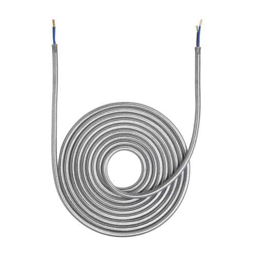 Halo Design Colors kabelpose / stofledning i silver 3 meter