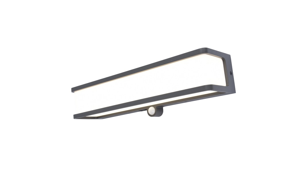 Lutec Doblo LED udendørs væglampe solcelle med sensor 16,5W