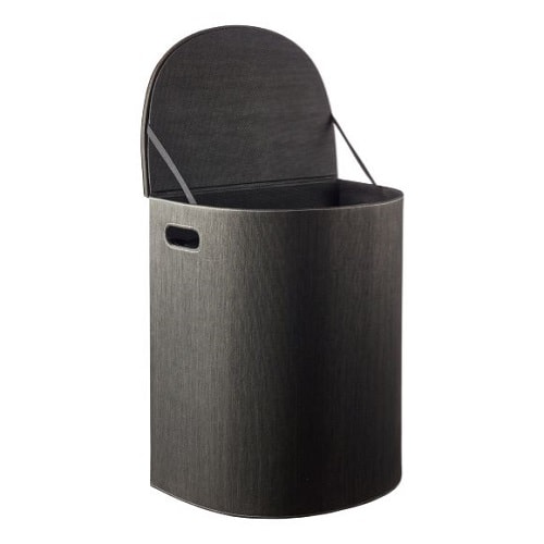 Cinas vasketøjskurv i papirfiber med låg og pose 48x33x57 cm