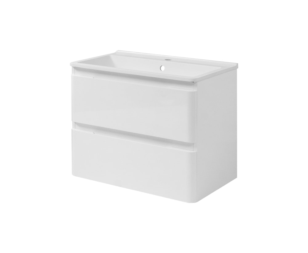 Nortiq Miami underskab i højglans sort med skuffer 90 cm