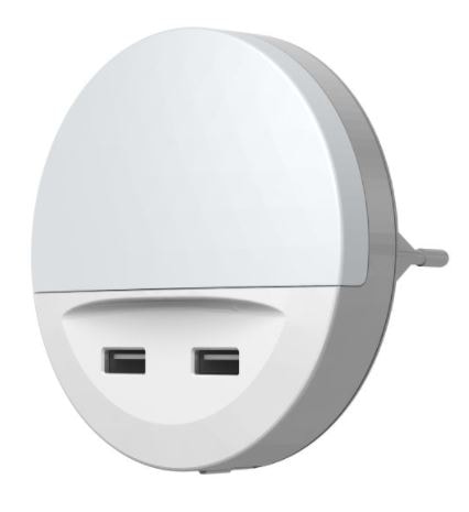 Osram Ledvance Lunetta USB vågelampe i hvid til stikkontakt