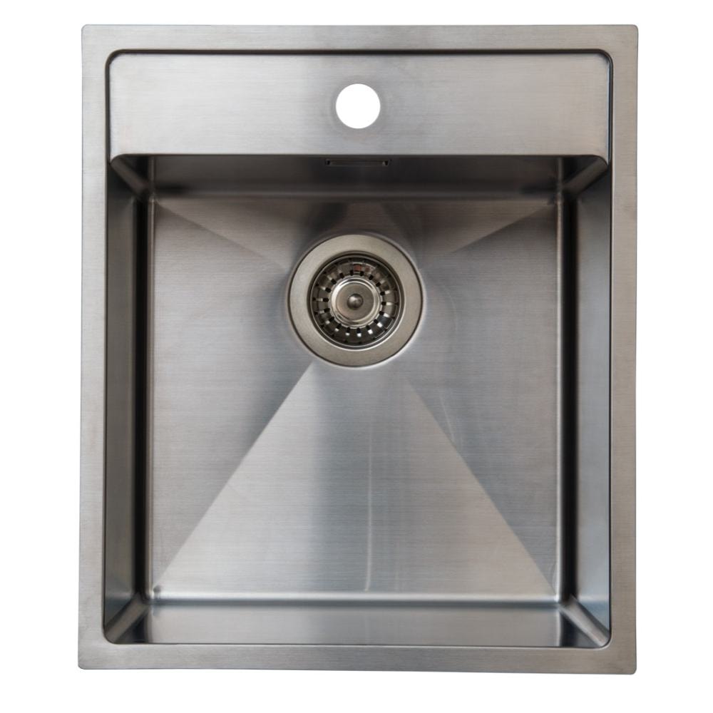 Juvel Baltic 400THF køkkenvask i stål med hanehul til nedfældning 430 x 500 mm