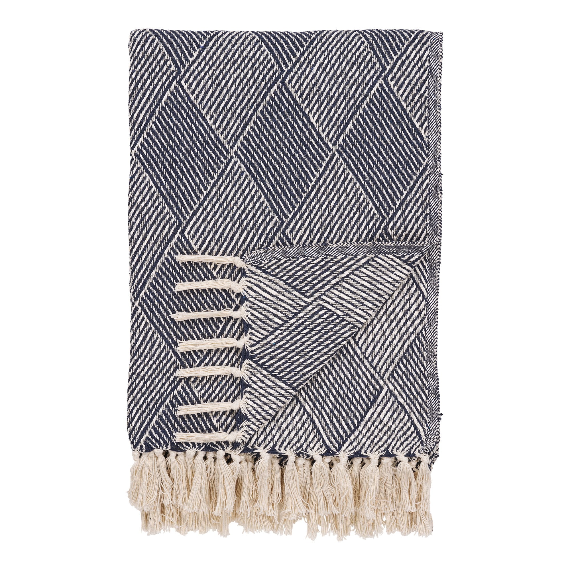 House Nordic Izmir plaid, blå 130 x 180 cm