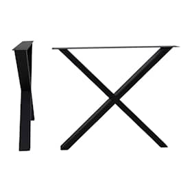House Nordic Nimes X bordben til spisebord i sort pulverlakeret metal