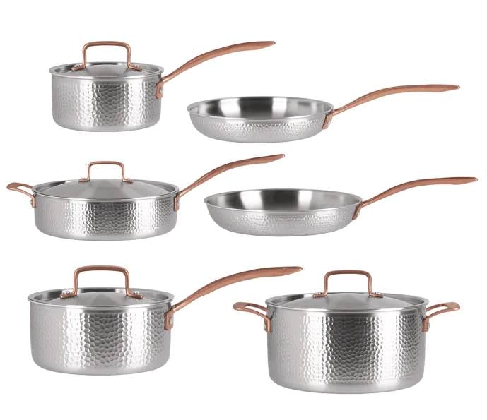 Pepper grydesæt rustfri 6 dele