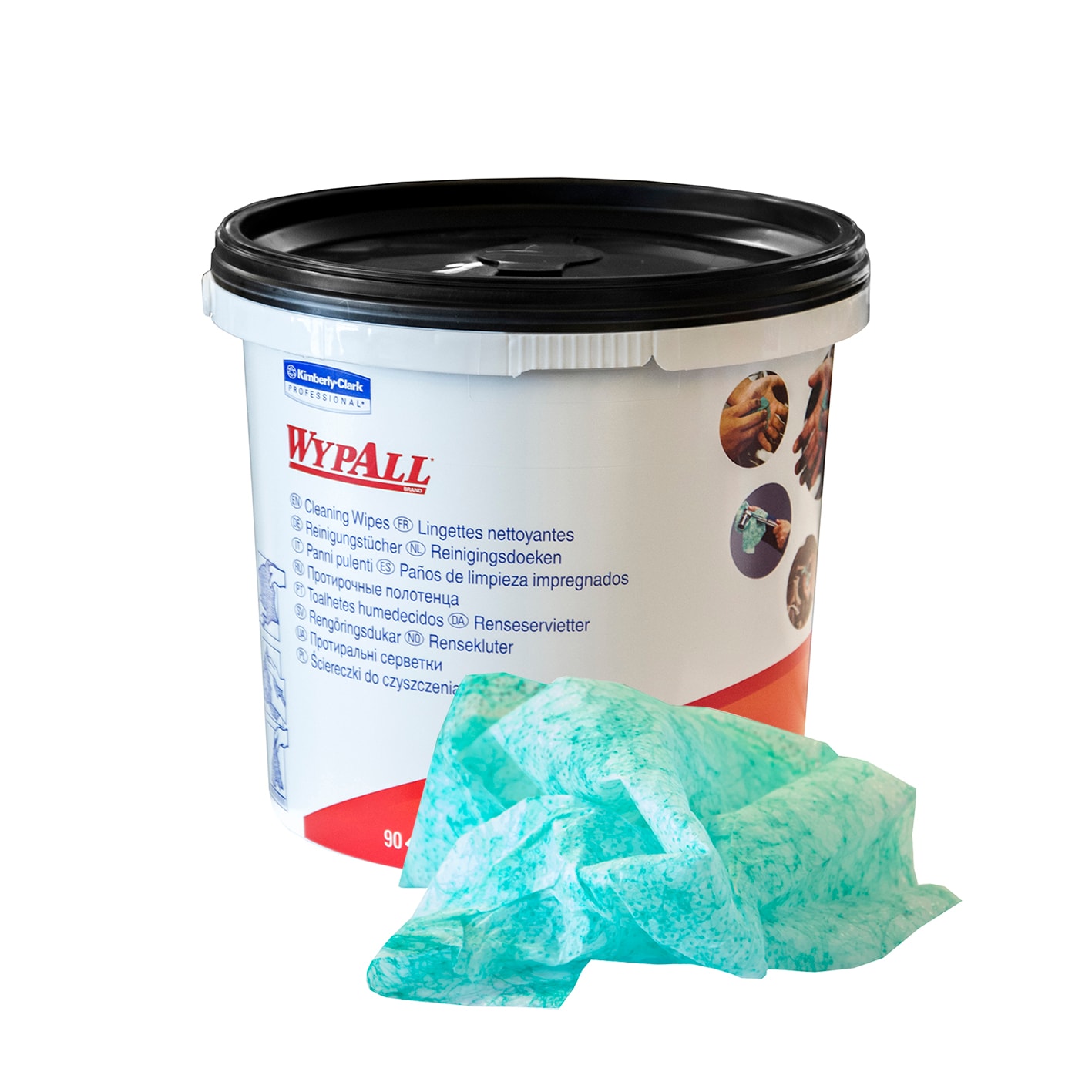 Ikaros Renseservietter i spand Wypall 90-pak