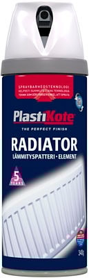 Plasti-kote radiator maling i farven hvid.Spraydåse med 400 ml.
