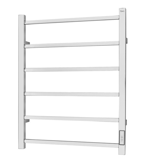 Hafa Go elektrisk håndklædetørrer i blank stål 53 x 68 cm