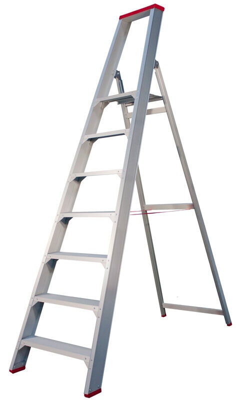 Jumbo trappestige m/ekstra stor platform