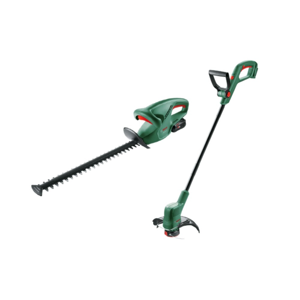 Bosch EasyHedgeCut 18-45 hækkeklipper 18V 45 cm med 2,0 Ah batterisæt og trimmer
