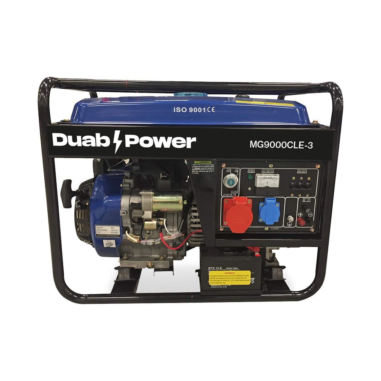Duab-Power Generator MG9000CLE-3 1-faset/3-faset Benzin