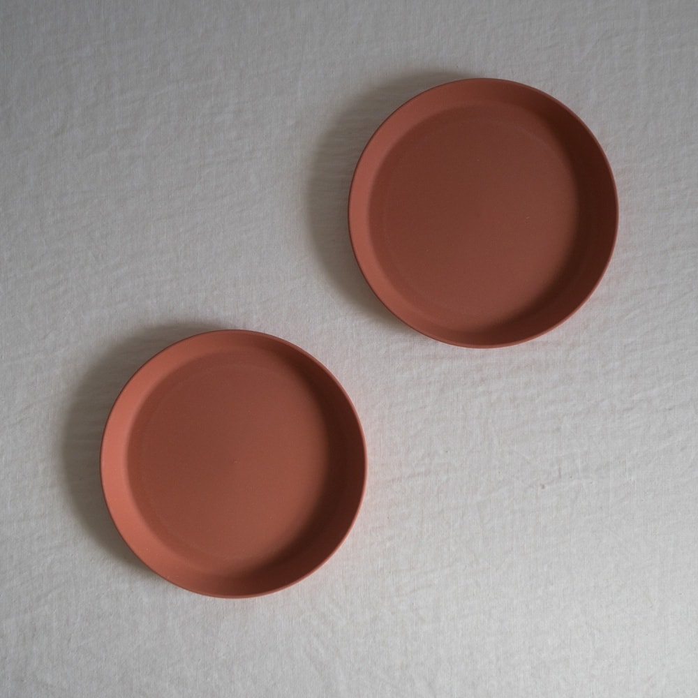 Cink Beet/Brick tallerken 2 stk.