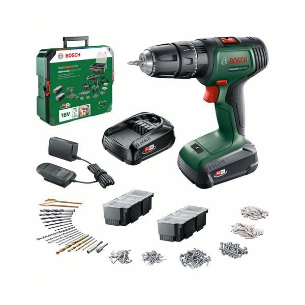 Bosch DIY Akkuslagboremaskine 18V 2X1,5Ah S-Box