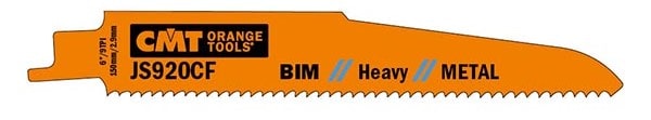 CMT JS920CF bajonetsavklinge 150 mm BIM Heavy til metal 5 stk.