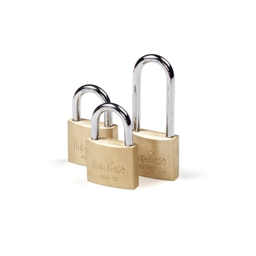 Habo hængelås massiv messing 40 mm 403-40 3 stk.