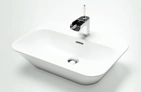 Svedbergs Flod håndvask fritstående i hvid 57 x 42 cm