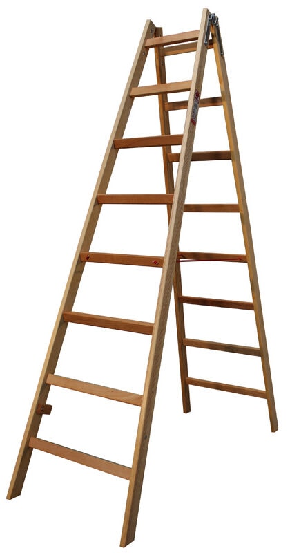 Jumbo træwienerstige lamineret/olieret