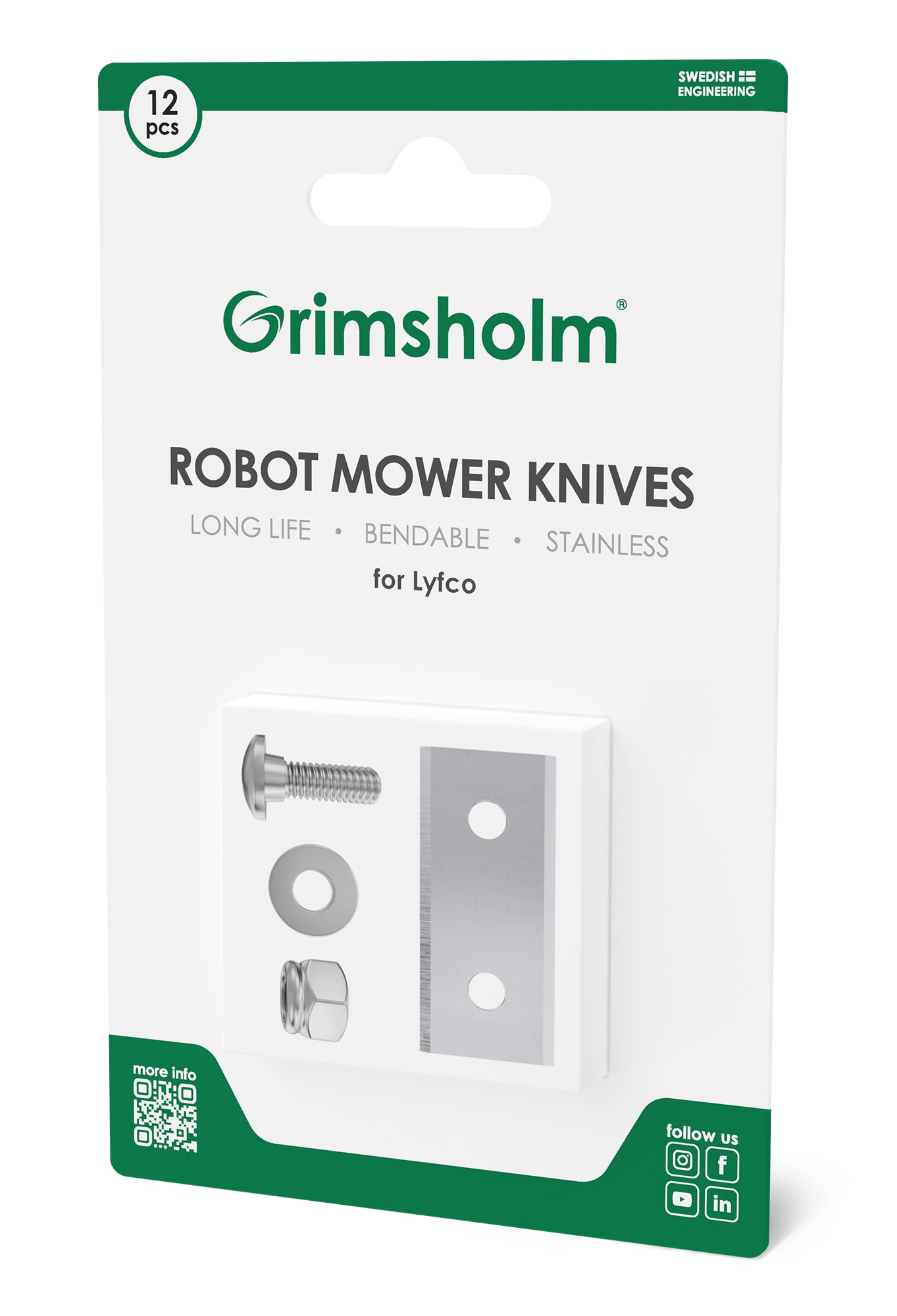 Grimsholm knive til Lyfco, 12 stk