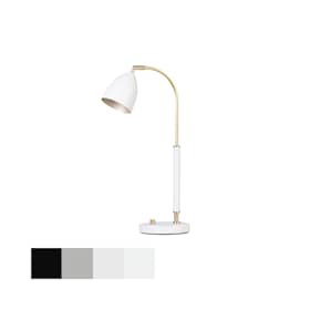 Belid Deluxe bordlampe hvid/messing GU5,3 dæmpbar H50,7 cm