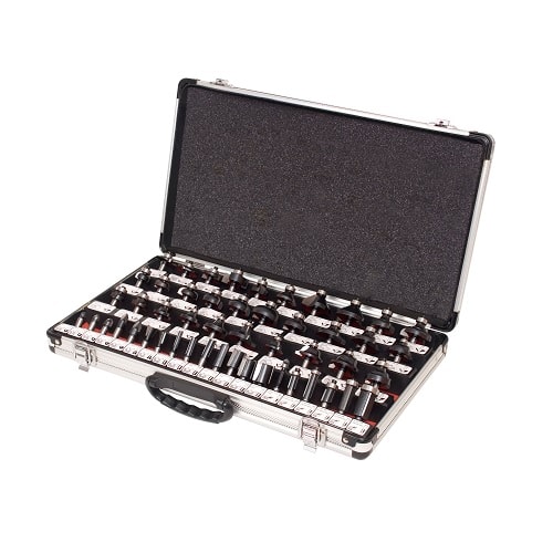 Overfræsesæt med 50 stk. ass. fræsejern K8