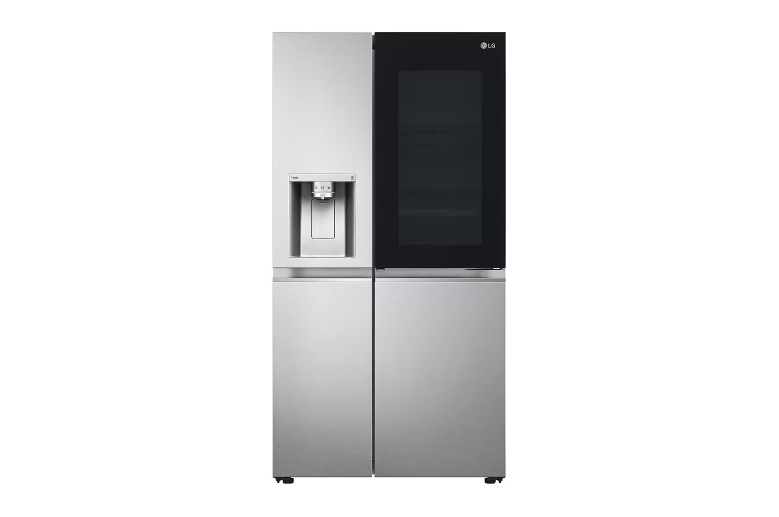 LG InstaView Door in Door Side by Side amerikanerkøleskab børstet 635L GSXV91BSAF