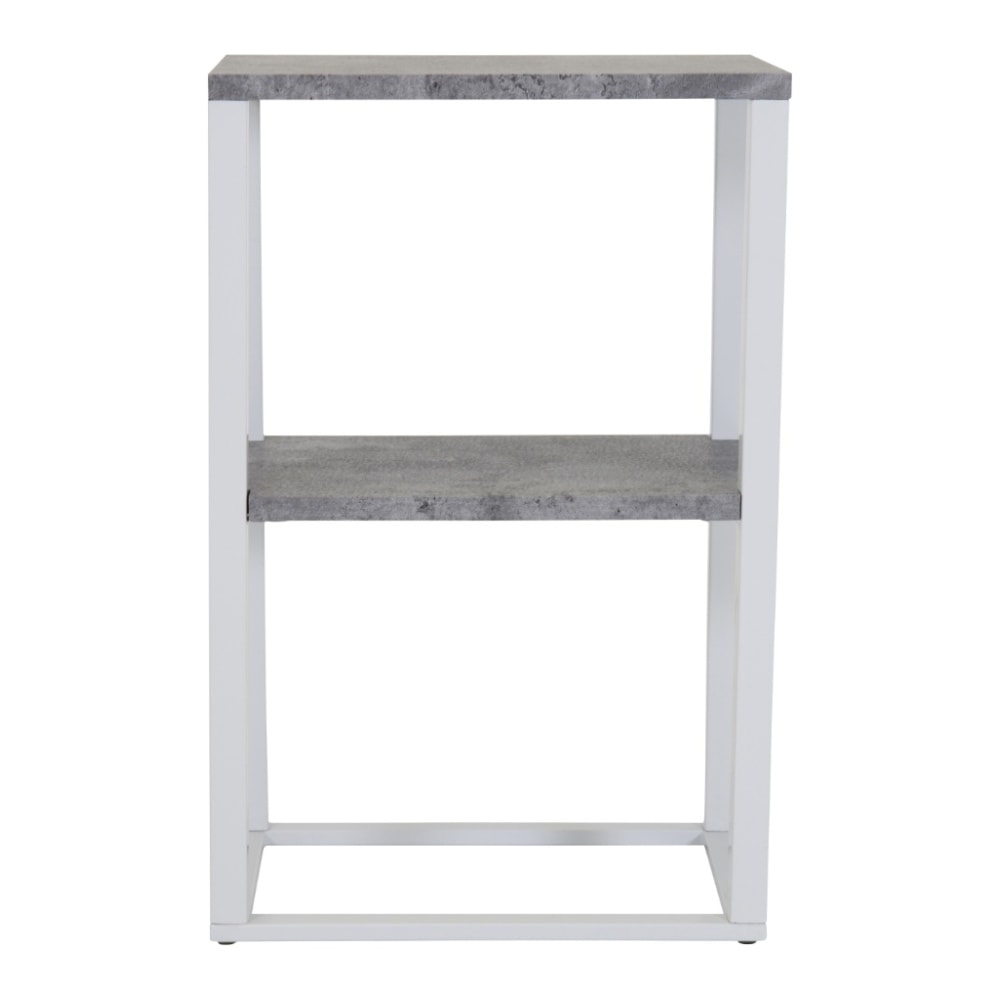 Venture Design Rise sengebord i hvid og betonlook 45 x 30 x 70 cm