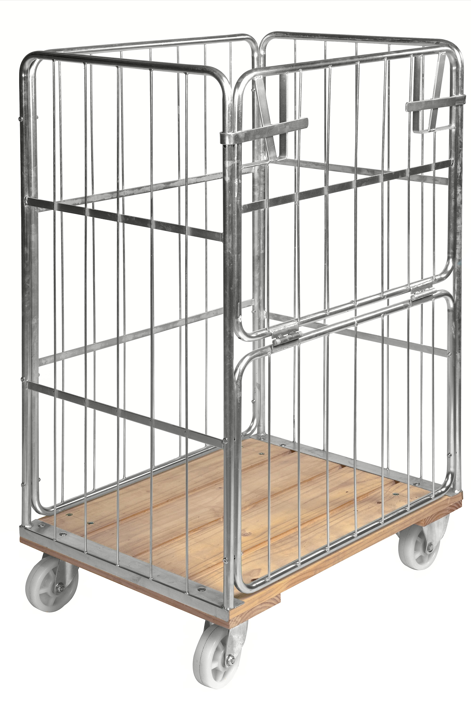 Kongamek elektrogalvaniseret/birk rullebur, træbund KM88B