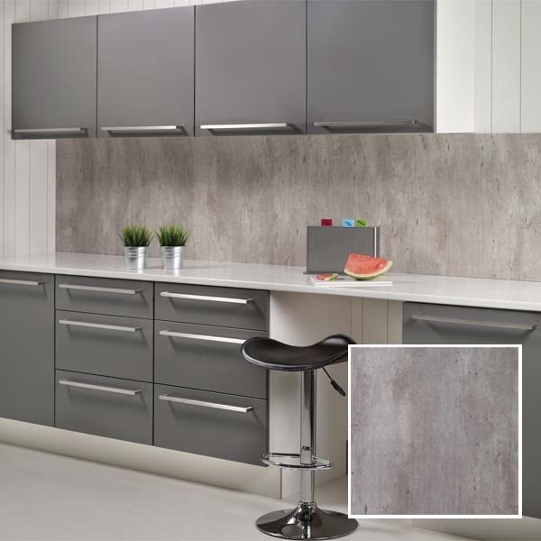 Fibo kitchenboard S Cracked Cement 2204-K00 11x580x620 mm. 2 plader /pk