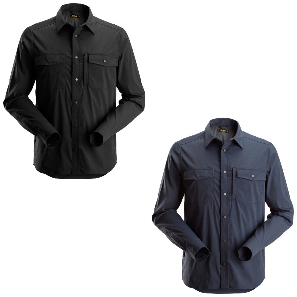 Snickers 8521 LiteWork skjorte UV50+ sort