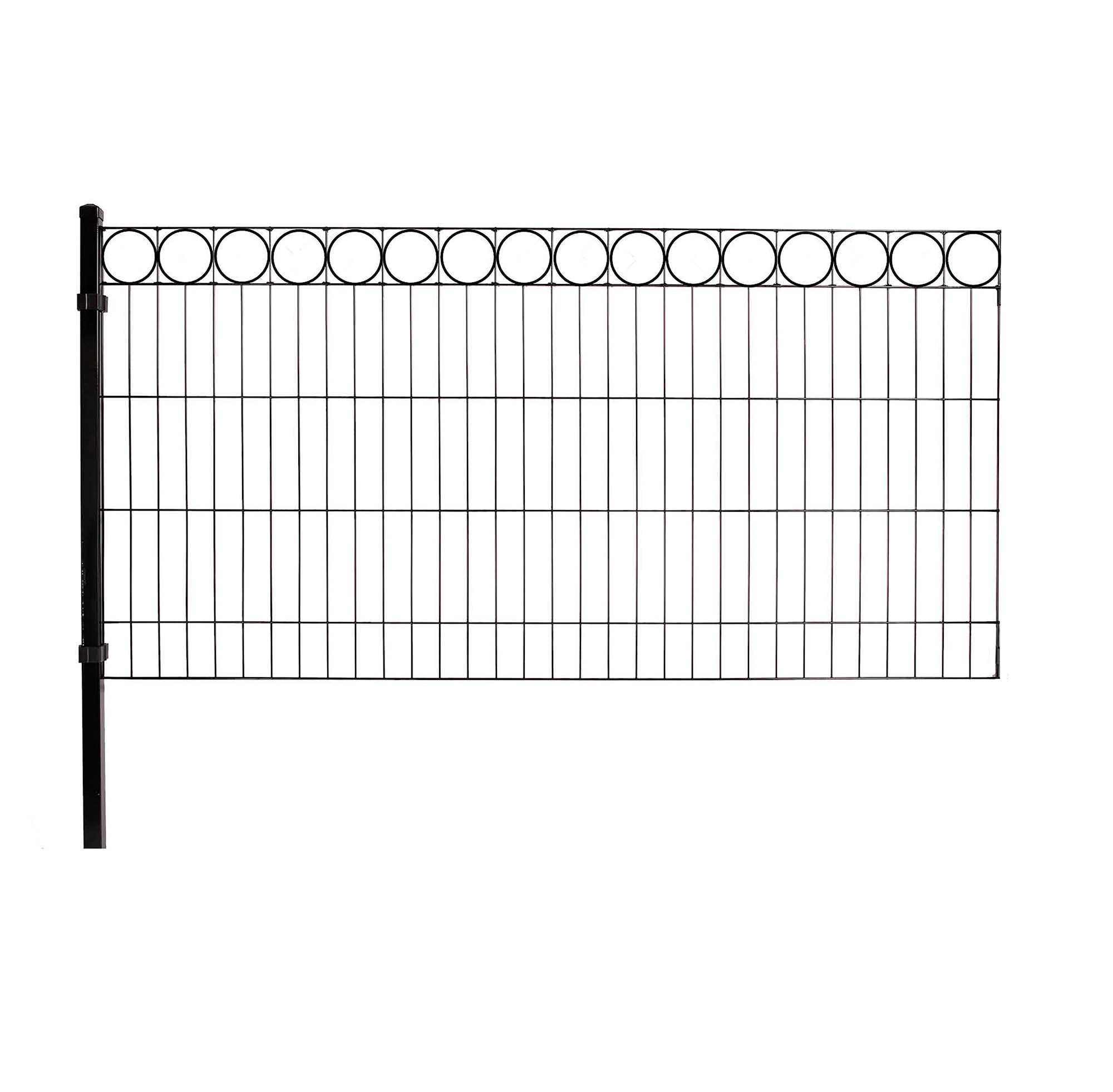 Hortus Deko 0 panelhegn sort tillægsmodul 100 cm