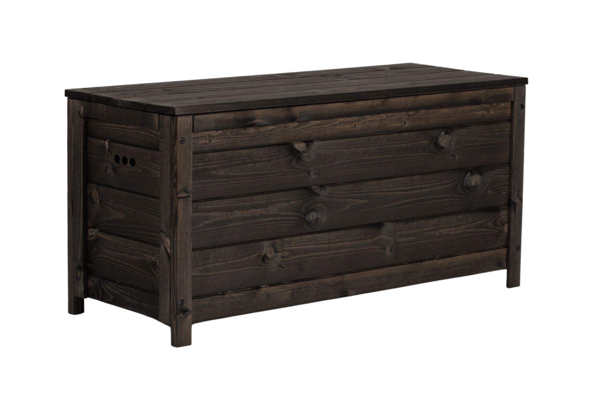 Varax opbevaringsbænk i sort 117 x 46 x 58 cm