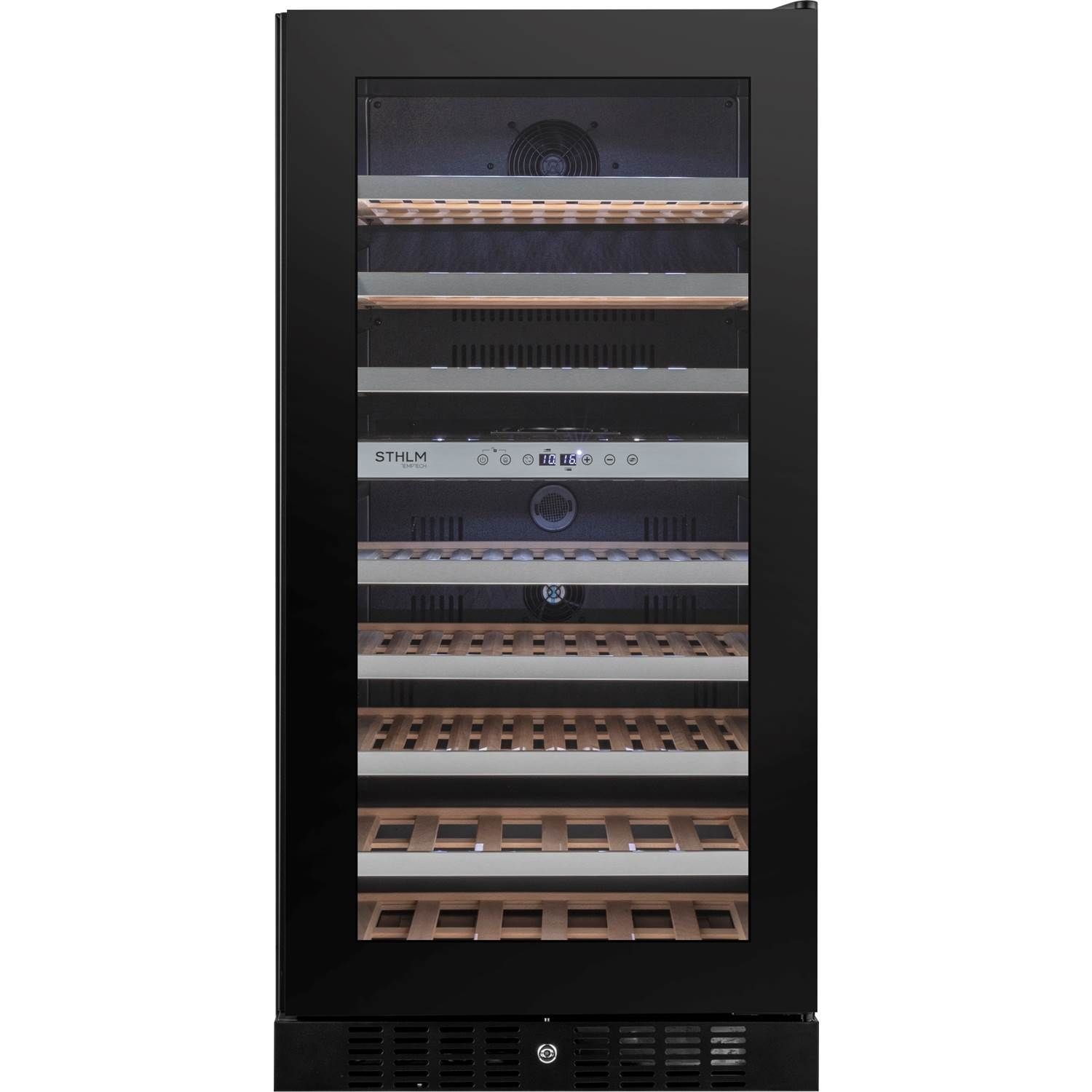 Temptech STHLM ST120DRB vinkøleskab sort 2 zoner 94 flasker