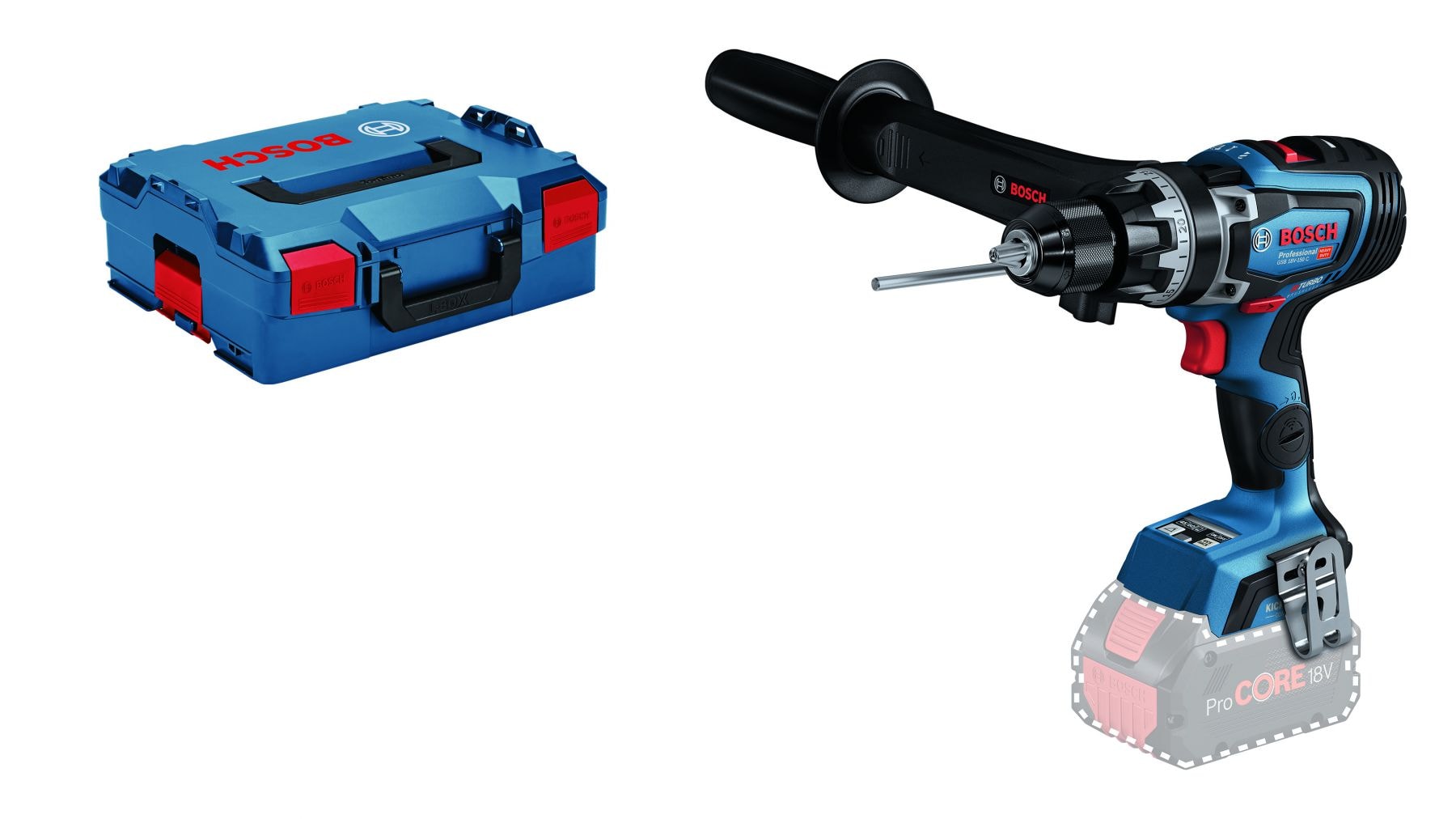 Bosch Batteridrevet bore-/skruemaskine GSB 18V-150 C Professional Solo i L-BOXX