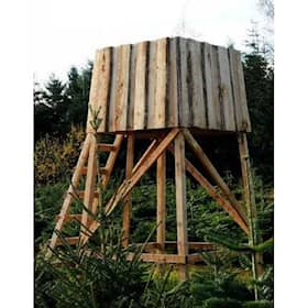 Gardenpro skydetårn i lærketræ med lukkede sider 165 x 165 x 300 cm
