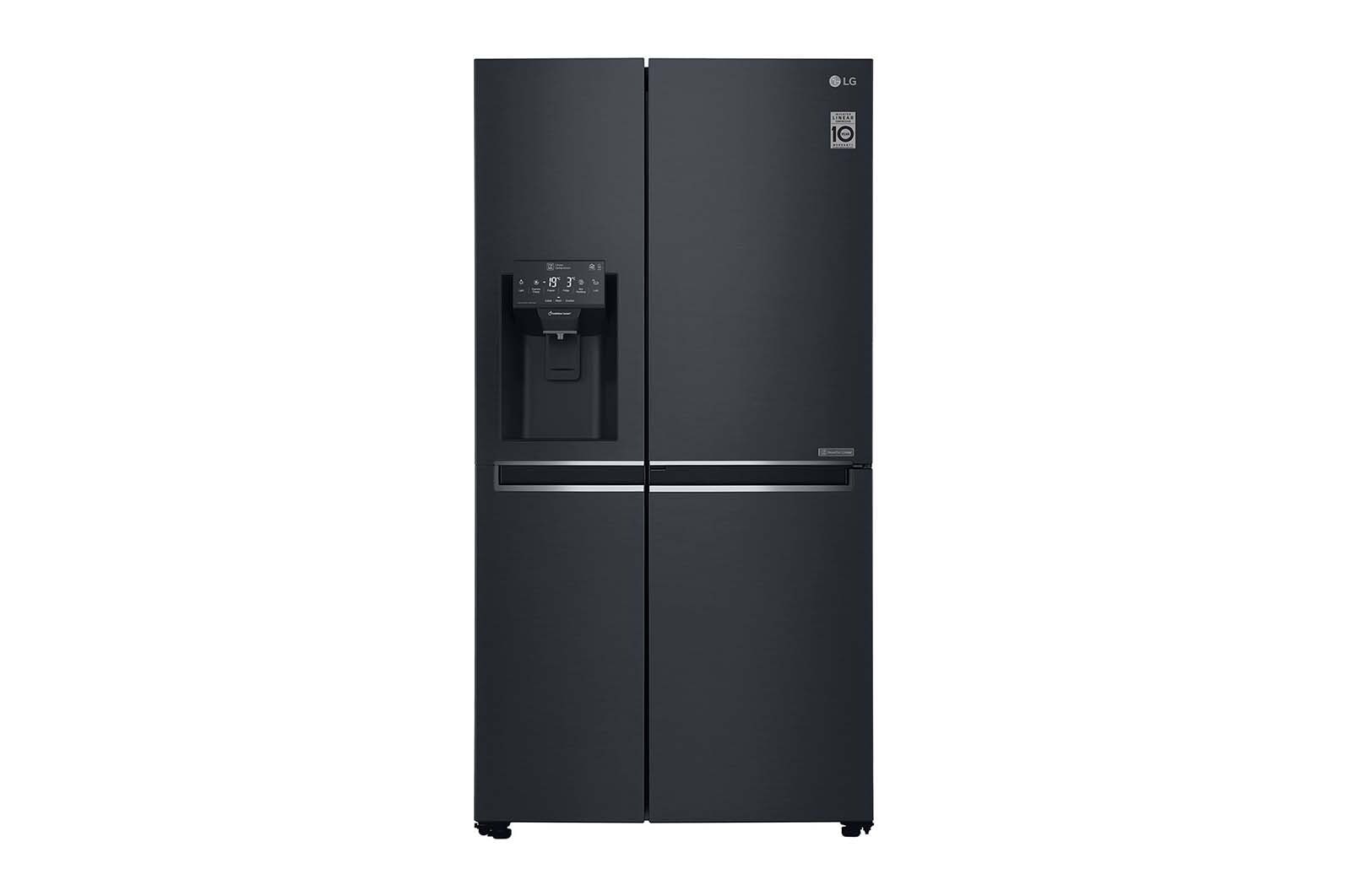 LG Side by Side amerikanerkøleskab matsort 625L GSJ761MCUZ - Køleskabe og fryseskabe, Hårde hvidevare