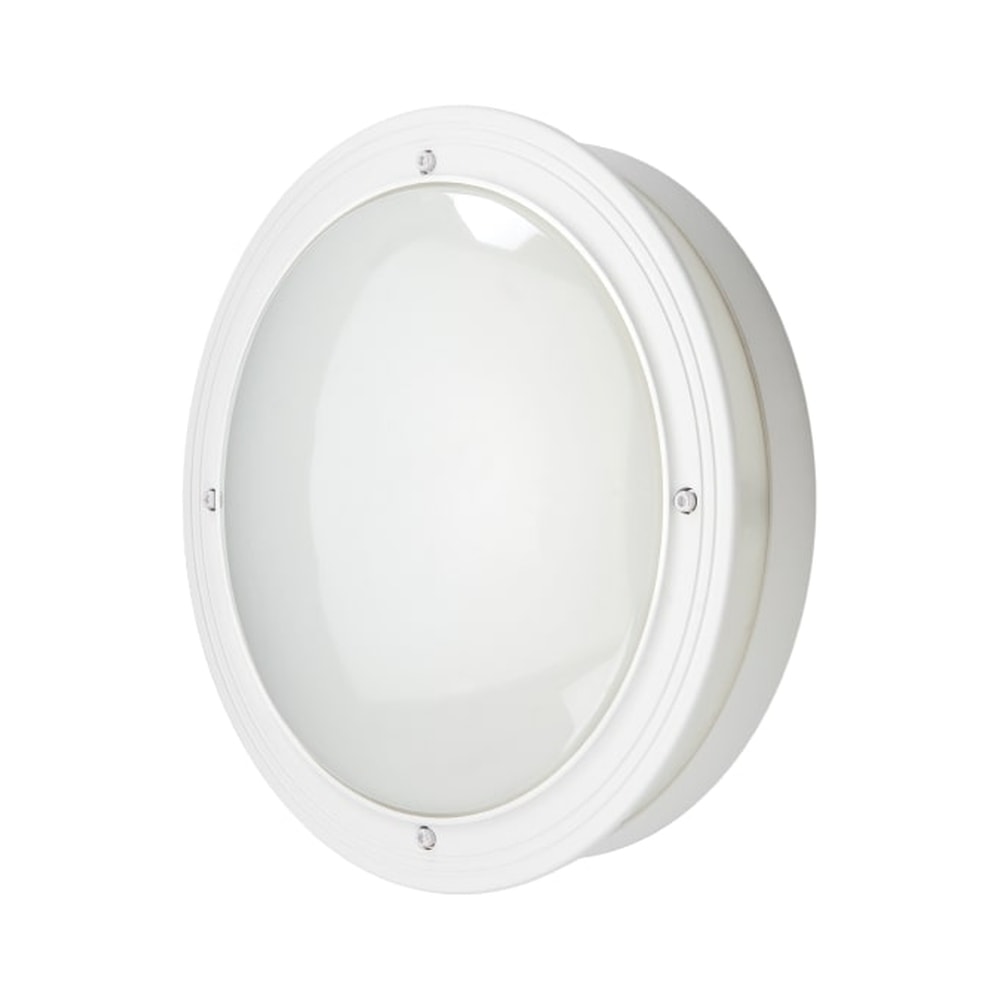 SG Piano 2000 LED væglampe i hvid 19W 3000K IP65 Ø34 cm