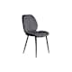 Venture Design Emma spisebordsstol i sort/lys grå tekstil